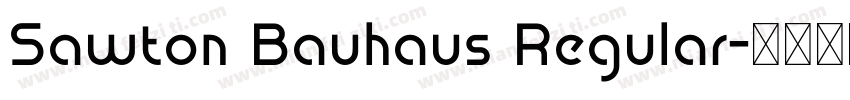 Sawton Bauhaus Regular字体转换